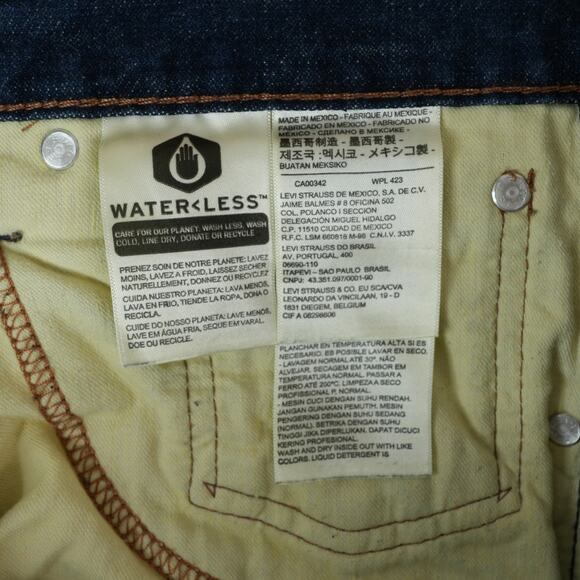 Levis 569 Jeans Mens 36x34 Blue Loose Straight Leg 100% Cotton Dark Wash Denim - Picture 6 of 14